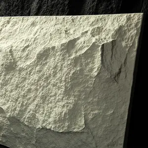 Современный стиль светло-серый 3D искусственный камень панель полиуретановая стена для фоновой отделки стен Спеченная каменная плита