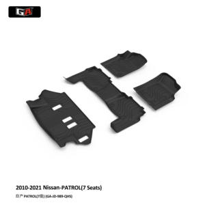 GA 3D TPE ECO Mat Parfaitement adapté à la Nissan PATROL 7 Seats 2010-2021 Tapis de sol antidérapant pour voiture Tapis facile à nettoyer - Product Image 2