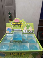 Jouet Squishy Vaseline en forme de fromage, 12 pièces/boîte, boîte PVS, jouets anti-stress à rebond lent en forme d'aliments, cadeau promotionnel