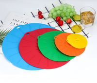 Couvre-aliments en silicone multifonction réutilisable, compatible micro-ondes, pour activités de plein air, couvre-aliments en silicone moderne