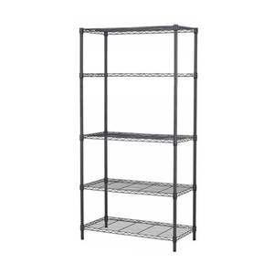 Estantería Metálica de <span class=keywords><strong>5</strong></span> Niveles para Trabajo Ligero, 36 x 14 x 68 Pulgadas, Estantería de Malla Metálica, Soportes y Estantes de Almacenamiento al por Mayor - Product Image 1