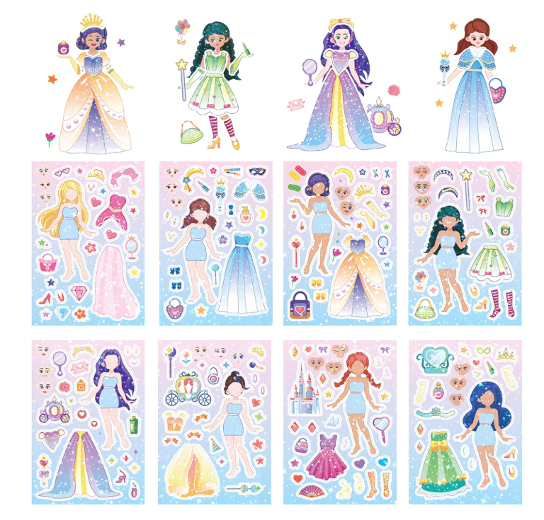DIY Cartoon Waterproof Face Stickers for