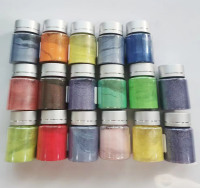 Poudre de mica nacrée à effet caméléon, paillettes irisées pour l'art en résine, œufs de Pâques