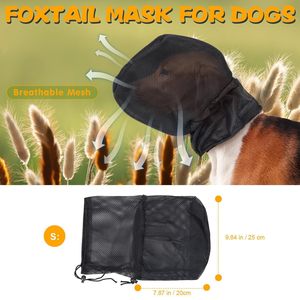 Dog Muzzle Breathable <b>Protective</b> Face <b>Shield</b> For Outdoor Hiking And Adventures Size M L XL Solid Color - Product Image 2