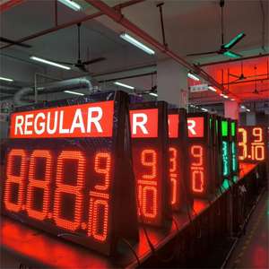 Letreros Luminosos LED para Precios de Gasolina, Pantalla de 7 Segmentos para Precios de Combustible, Servicio OEM/ODM, Resistente al Agua para Exteriores - Product Image 3