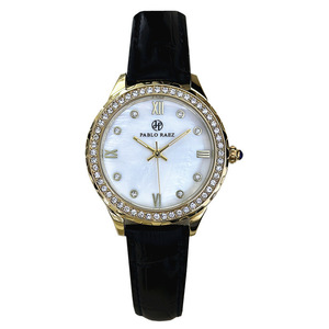 Reloj de pulsera Beimu para mujer, elegante y lujoso, con diamantes brillantes, estilo dorado y plateado. - Product Image 1