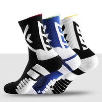 Chaussettes de sport d'extérieur Lidakang, épaisses, à semelle en tissu éponge, pour la randonnée et le trekking, absorbant la transpiration, à manchette longue, pour la course à pied, en nylon