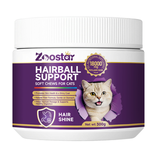 निजी लेबल अनुकूलन योग्य बिल्ली बाल नियंत्रण बिल्लियों के लिए नरम chews का इलाज करता है-बाल पूरक को रोकना - Product Image 1