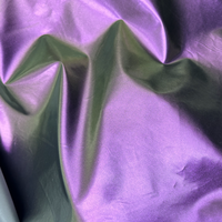Tissu en taffetas extensible en microfibre 100 % polyester recyclé avec doublure en poly et support tricoté en PU, résistant à l'abrasion et anti-moisissure pour vêtements