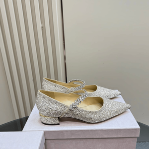 Zapatos Planos Mary Jane con Punta en Pico y Correa con Pedrería para Mujer - Product Image 4