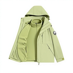Veste 3-en-1 d'extérieur imperméable coupe-vent avec coque thermique amovible pour la randonnée, le <span class=keywords><strong>camping</strong></span>, l'escalade, hommes et femmes - Product Image 1