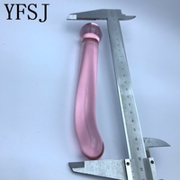 Masseur anal en verre borosilicate lisse avec vibration et 3 vitesses pour femmes ou hommes