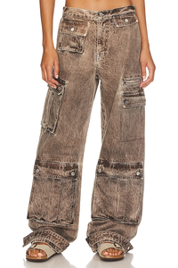 <span class=keywords><strong>Pantaloni</strong></span> Cargo <span class=keywords><strong>bianchi</strong></span> Baggy Y2K lavati da donna Jeans in Denim a vita bassa di alta qualità <span class=keywords><strong>con</strong></span> <span class=keywords><strong>tasche</strong></span> <span class=keywords><strong>laterali</strong></span> da donna - Product Image 6