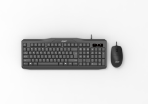 Acer OAK930 Ensemble clavier et souris de bureau filaire étanche 3 touches 1600 DPI Équipement <span class=keywords><strong>d</strong></span>'ordinateur de bureau/portable - Product Image 2