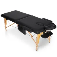 Lit de massage multifonctionnel portable 3 plis Thai Korea pliable en bois avec ventouses SPA pour table de tatouage