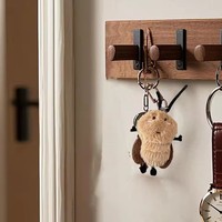 Ornement en peluche de cafard amusant, adorable poupée décorative pour sacs à dos et sacs, jouet en peluche créatif à suspendre pour filles et garçons