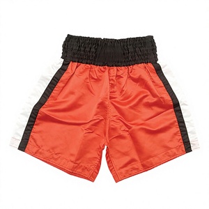Pantalones Cortos de Boxeo Rojos para Hombre Saibro, 100% Poliéster, Secado Rápido, Ropa de Artes Marciales para Adultos - Product Image 2