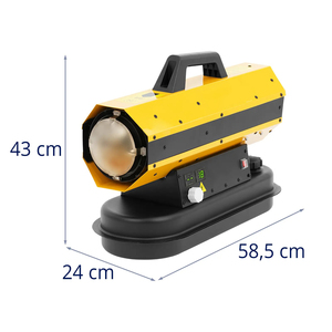 Chauffage à air diesel industriel 20KW pour élevage de poulets Moteur en acier inoxydable Atomisation basse pression Combustion complète - Product Image 2