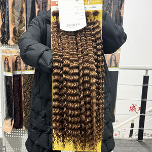 Marchand Bas Prix Eau Vague Profonde Cheveux Synthétique <span class=keywords><strong>Crochet</strong></span> Tresses Cheveux <span class=keywords><strong>Crochet</strong></span> Tresses Bouclés Ombre pour Femmes Fibre Haute Température - Product Image 4