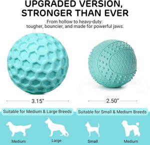 Wholesale Factory Natural Rubber Honeycomb Shape Squeaky <b>Ball</b> Interactive <b>Dog</b> Toys Elastic Rubber <b>Dog</b> <b>Ball</b> - Product Image 3