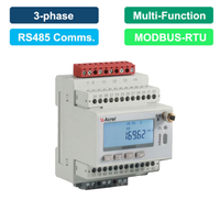 Acrel ADW300 IOT Analyseur de puissance sans fil Lora 4G pour mesurer l'alimentation active triphasée dans un réseau basse tension
