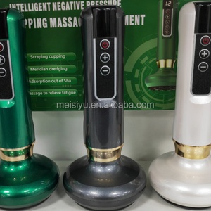 Masseur corporel électrique à 12 vitesses avec ventouses chauffantes et fonction de raclage Guasha - Product Image 2