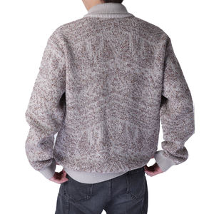 2025 LOGOTIPO personalizado OEM y ODM 460 gramos de punto con cremallera suéter de hombre 100% suéter de punto - Product Image 3