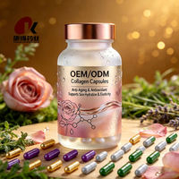 Capsules dures de peptides de collagène hydrolysé, complément nutritionnel pour adultes, formule beauté, matière première, approvisionnement en vrac OEM