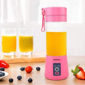 Mini-presse-agrumes portable 6 lames USB pour la maison et la cuisine – Idéal pour jus de fruits et légumes personnels – Blender d'été - Product Image 6