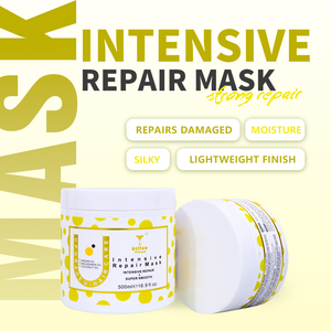 <span class=keywords><strong>Masque</strong></span> réparateur intensif personnalisé pour tous les types de cheveux, <span class=keywords><strong>nourrissant</strong></span> avec de la kératine organique, de l'acide hyaluronique, de l'argan et de l'huile de noix de coco - Product Image 2