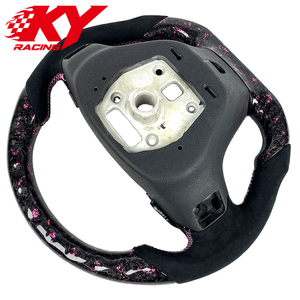 Volant sport en cuir et fibre de carbone forgé sur mesure, adapté à la Malibu SS ZL1 - Product Image 3