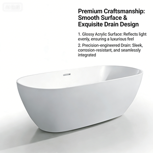 <span class=keywords><strong>Vasca</strong></span> <span class=keywords><strong>da</strong></span> Bagno Freestanding per Adulti, <span class=keywords><strong>Vasca</strong></span> Idromassaggio Portatile, <span class=keywords><strong>Vasca</strong></span> <span class=keywords><strong>in</strong></span> Acrilico Autoportante per Bagno - Product Image 6