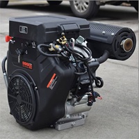 Moteur à essence bicylindre DHT1000E 36 CV, moteur bicylindre en V, moteur de générateur Ducar 2 cylindres