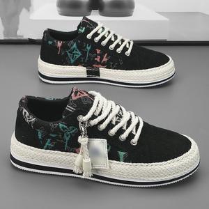 Nuevas Zapatillas Deportivas Casuales de Primavera para Hombre, Estilo Coreano, con Cordones, Cómodas, Transpirables, Antideslizantes, Material Superior de Tela - Product Image 5