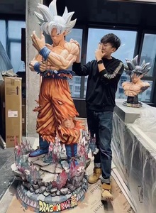 Estatua de Goku de 2.1 Metros de Tamaño Real, Figura de Anime DBZ Ultra Instinct, Escultura de Fibra de Vidrio para Decoración de Centros Comerciales y Cines - Product Image 2