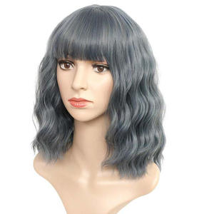 Temu/<span class=keywords><strong>Shein</strong></span> vente chaude à la mode court bouclé Bobo vague d'eau perruque moelleux fibre synthétique petit bonnet multicolore <span class=keywords><strong>cheveux</strong></span> synthétiques - Product Image 2