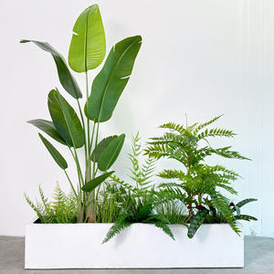 Arreglo <span class=keywords><strong>de</strong></span> Plantas Artificiales <span class=keywords><strong>de</strong></span> Malla <span class=keywords><strong>de</strong></span> Seda para Balcón, Paisaje <span class=keywords><strong>de</strong></span> Plantas Falsas, Decoración <span class=keywords><strong>de</strong></span> Escaleras, Plantas Sueltas - Product Image 1