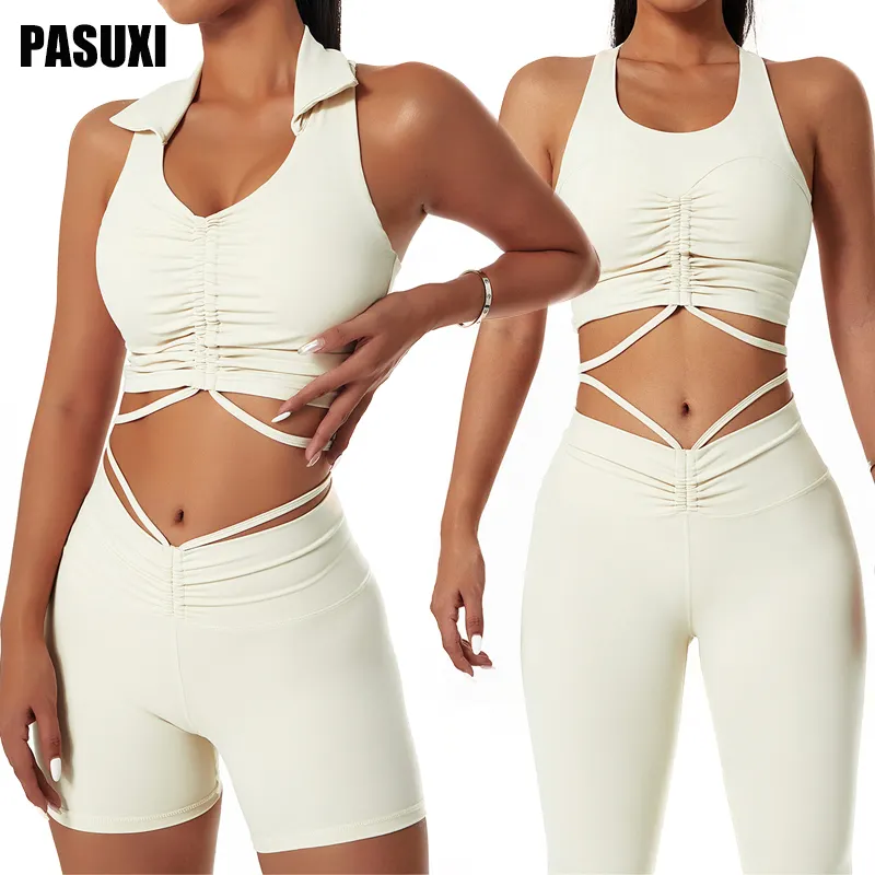 PASUXI Seamless Custom Fashion Newest Yoga Wear Tights Fitness Clothes Plus Size Stylish Ladies Sports Apparel Set