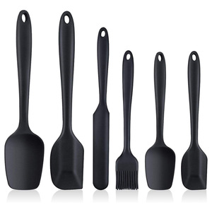 <b>Silicone</b> Butter Spatula Set 6 Piece Flexible Baking <b>Tools</b> For Cake Mixing And Pastry - Product Image 1