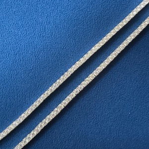 Exportador indio Moissanite 925 Plata de ley 3MM Estilo de lujo Diamante Totalmente helado Cadena de tenis para hombres y mujeres para la venta - Product Image 5