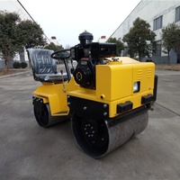 Mini-compacteur vibrant autoporté SVH70, double tambour en acier, diesel, pour la réparation routière municipale et la construction de jardins