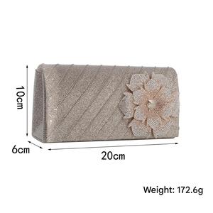 New Arrival Retro <b>Silver</b> Handmade Evening Bag Fairy Style Elegant for Party Wedding Large Capacity Pillow Large <b>Clutch</b> Bag - Product Image 6