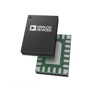 ไอซีอิเล็กทรอนิกส์ ไอซีควบคุมแรงดันไฟฟ้าแบบปรับได้ (BUCK ADJ) 5A 20LQFN สำหรับการจัดการพลังงาน (PMIC) รุ่น LT8636MPV # PBF มีสินค้าในสต็อก 20 ชิ้น TFQFN แบบมีแผ่นรองเปิด - Product Image 1