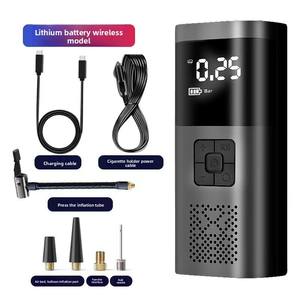 Mini <span class=keywords><strong>pompe</strong></span> à vélo électrique <span class=keywords><strong>sans</strong></span> fil portable pour voiture, gonflage de pneus, compresseur d'air, gonfleur de ballon, aluminium, jauge 150 PSI - Product Image 3