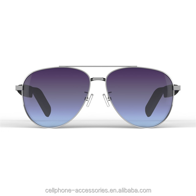 Smart Wireless for Sunglasses 5.4 Touch Control Open Ear Speaker Voice Assistant Blue Light Blocking Lens 10m Range