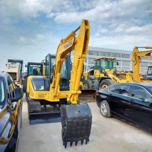 Mini-excavatrice sur chenilles Komatsu PC55 d'occasion en bon état, faible consommation de carburant, utilisation facile pour les petits chantiers - Product Image 2