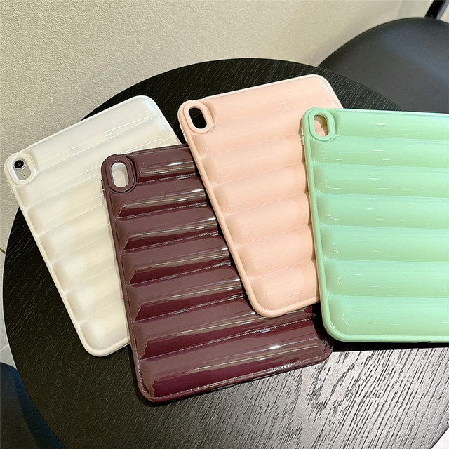 Luxury Puffer Case Table Funda for iPad 10th 9th 8th 7th Air 4 3 Pro Th 9.7 Pro 2022 Mini 6 4 Models-7 Plus 11Pro 14 Plus