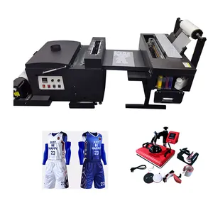 A3 dtf breiter forma drucker dtf breiter forma drucker 60cm dtf drucker maschine zwei köpfe 13x19 mit pulvers chüttler und trockner