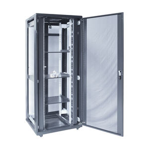خزانة خادم مركز البيانات بباب مزدوج 47U مقاس 19 بوصة، حماية IP20، فولاذ SPCC مطلي بالبودرة، معتمد من ISO، يوضع على الأرض - Product Image 4