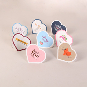 Cartes de vœux personnalisées <span class=keywords><strong>en</strong></span> gros <span class=keywords><strong>en</strong></span> forme de cœur pour la Saint-Valentin, cartes de vœux pour la fête des mères, cartes de vœux pour anniversaire - Product Image 1